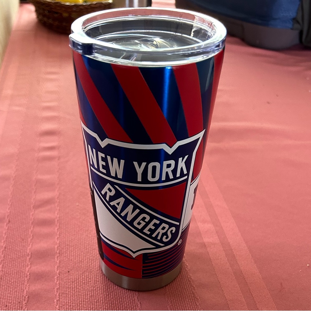 New York Rangers 20oz stainless steel mascot tumbler